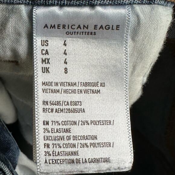 American Eagle Hi-Rise Shortie Cut-Off Jean Shorts - Picture 11 of 11